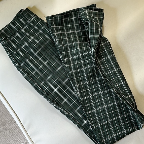 Seven Wonders Green Plaid Flares - Picture 4 of 15
